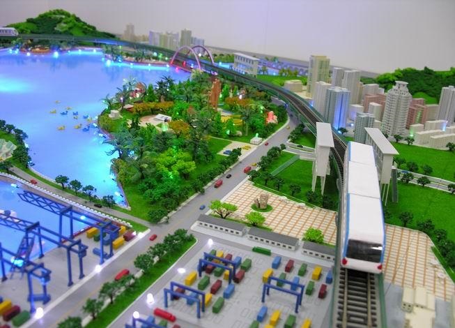 利川市港口沙盘